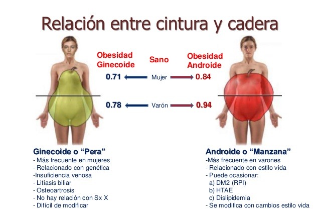 Relación entre Cadera y Cintura