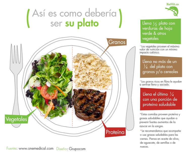 Así es como debería ser tu plato en una dieta equilibrada